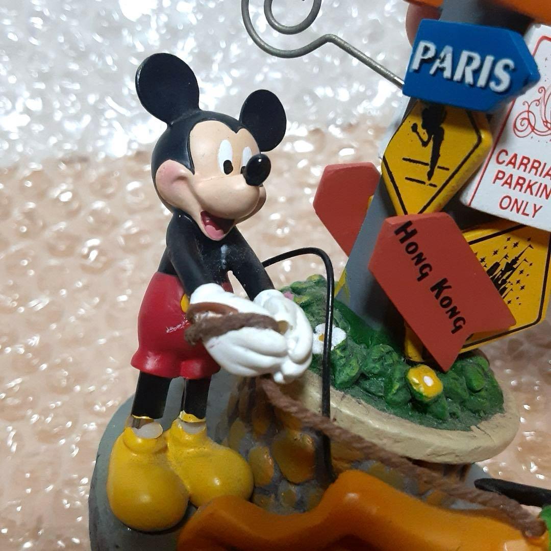 レア WDW購入 写真立て ディズニー ミッキー 標識 プルート フィギュア