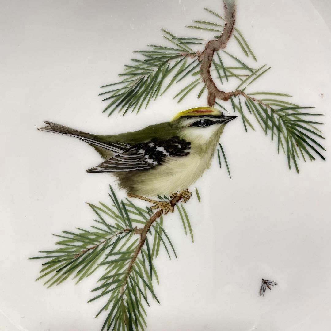 写実画・松に止まる雀・25cm・金縁・Meissen・ - メルカリ