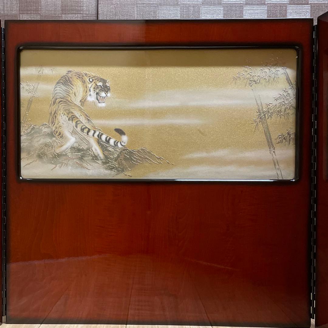 五月人形 端午の節句 屏風18号 竹に虎 トラ - メルカリ