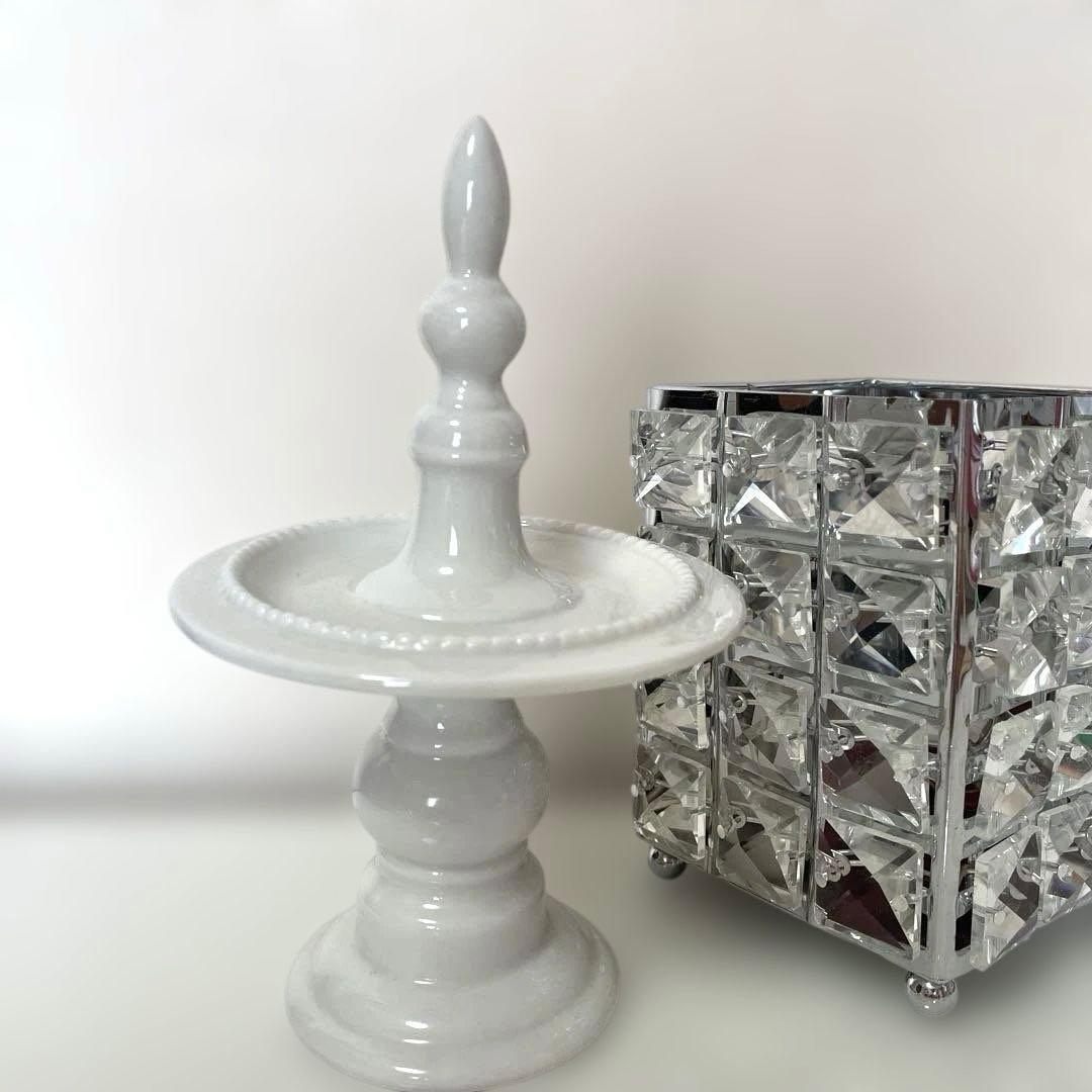 フレンチエレガント アクセサリーホルダー リングホルダー 陶器