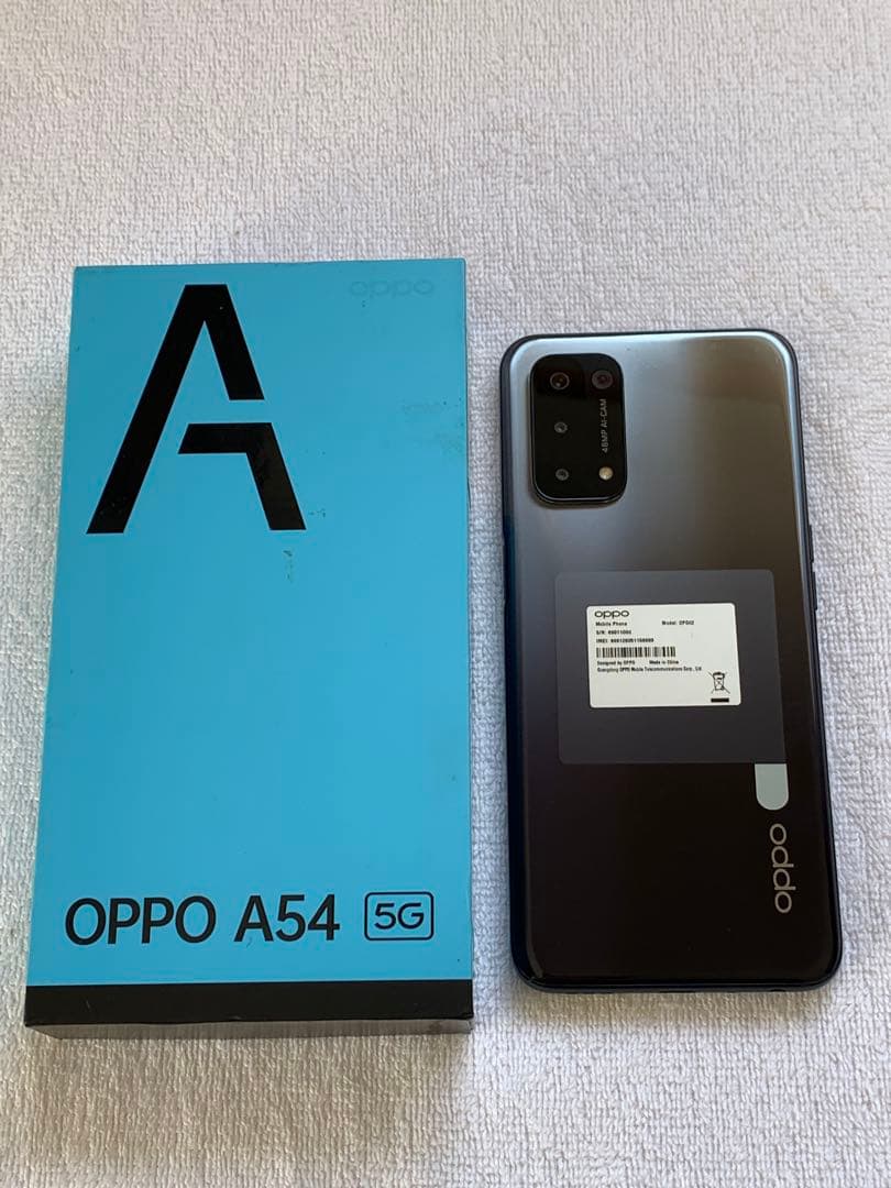 美品 OPPO A54 5G OPG02 シルバーブラック 本体 SIMフリー - メルカリ