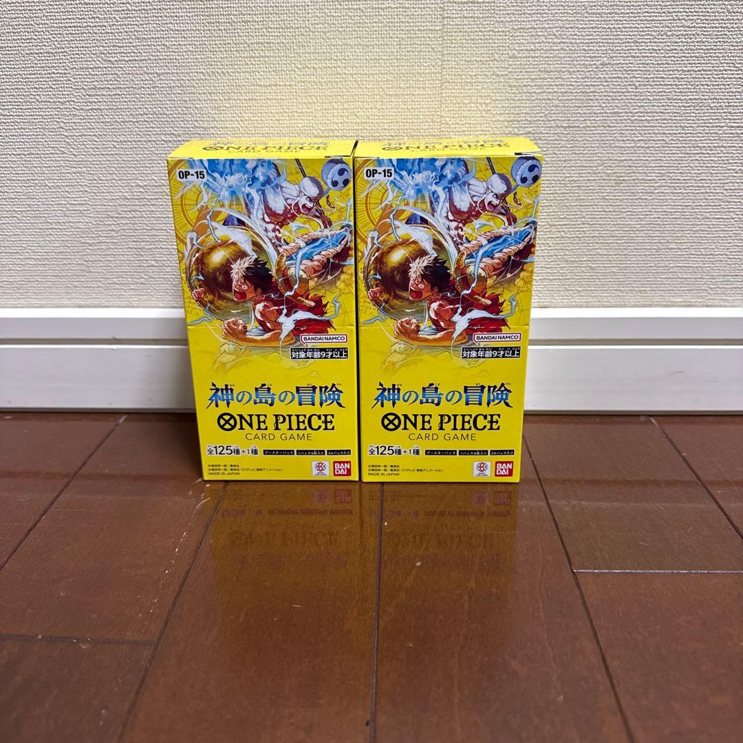 ワンピースカード 神の島の冒険 2BOX テープカット OP-15 A - メルカリ