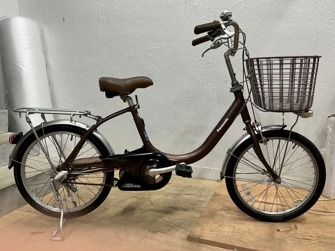 【ジャンク】Panasonic 電動アシスト自転車 前カゴ付き 20インチ パナソニック電動20インチ・ノ－パンク仕様 (GEB-P20L） - Good E