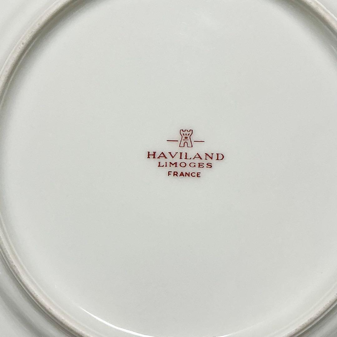 Haviland アビランド ポンパドール ブルーのプレート青と金の皿 セット