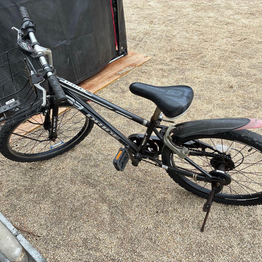 キッズバイク ブラック 前バスケット付き お引き取りのみ - メルカリ