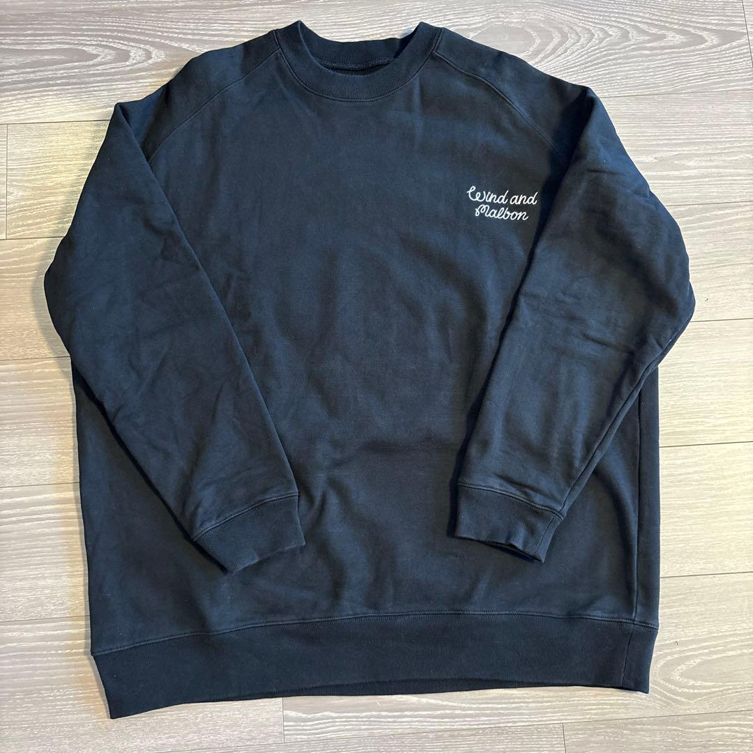 ウィンダンシー マルボンゴルフ ロゴワッペン付きスウェットトレーナー