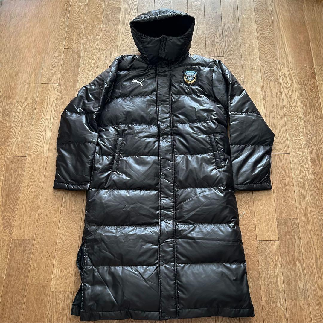 川崎フロンターレ PUMA プーマ ベンチコート ダウン 収納袋付き 2XL