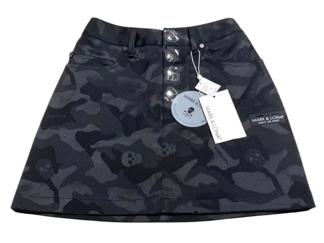 MARK & LONA スカート　36 MARK&LONA - マークアンドロナ ストレッチスカート レッド×白 裾