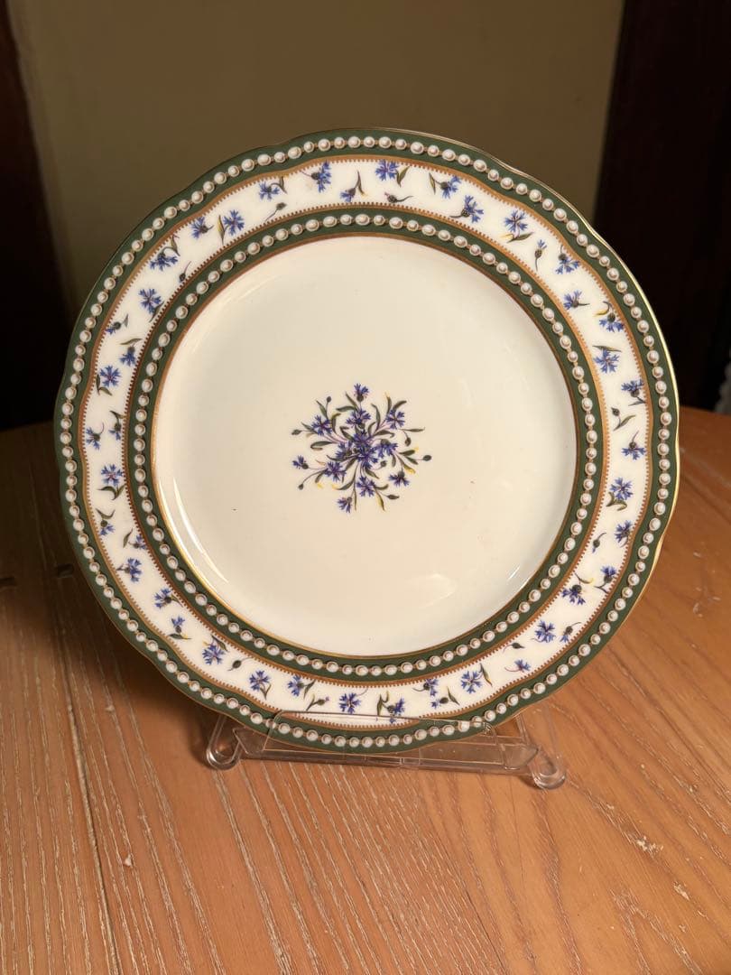 ロワイヤルリモージュ　 真珠とヤグルマギク　ケーキ皿 ロワイヤルリモージュ 真珠とヤグルマギク ケーキ皿 - メルカリ