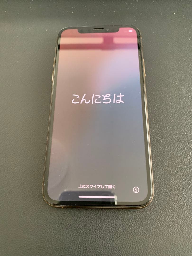 ジャンク iPhoneXsゴールド 87%バッテリー SIMフリー