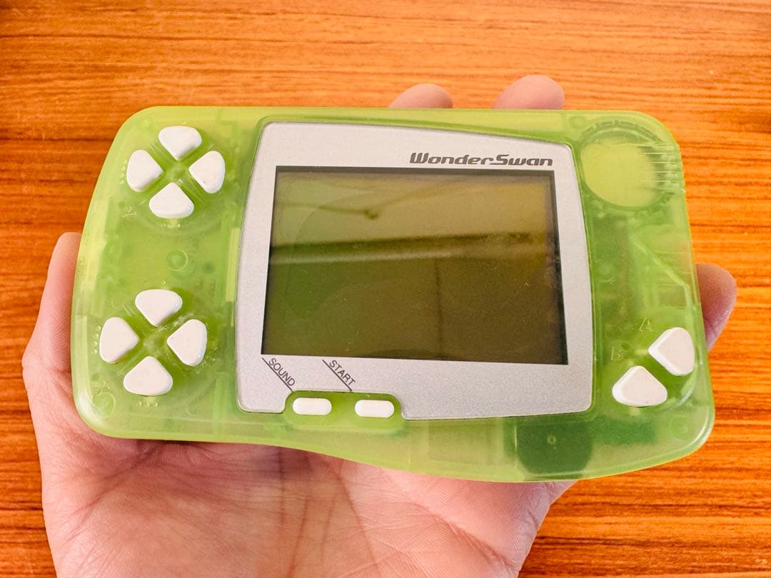 ワンダースワン 本体 クリアグリーン + LastStand ソフト ジャンク