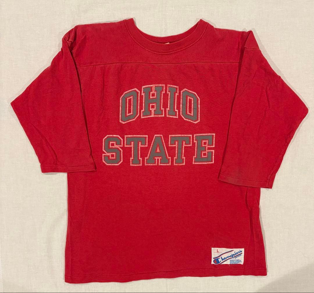 80s Champion USA OHIO フットボールT L ヴィンテージ - メルカリ