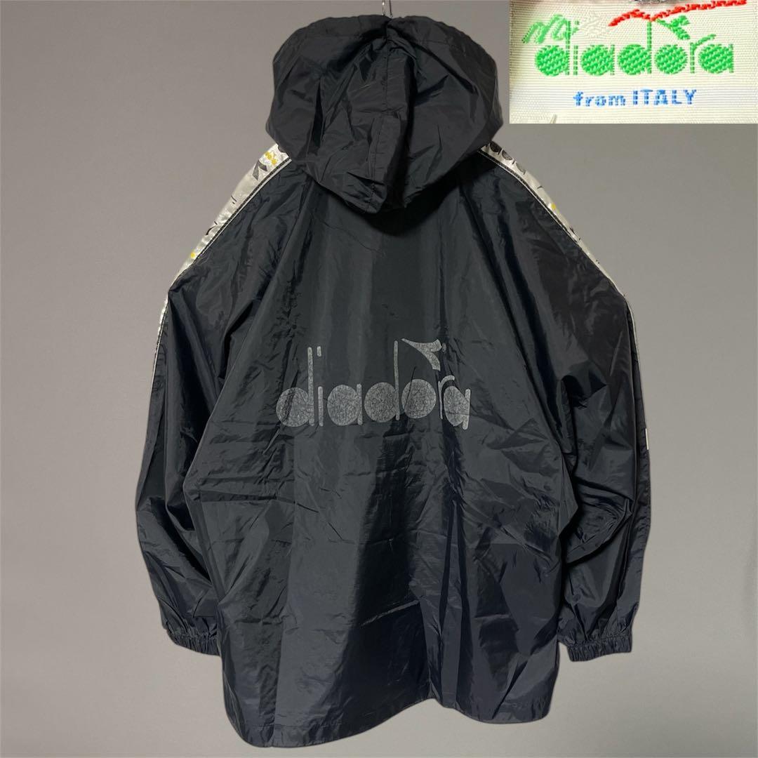 90s ヴィンテージ DIADORA ディアドラ サイドライン ナイロンパーカー