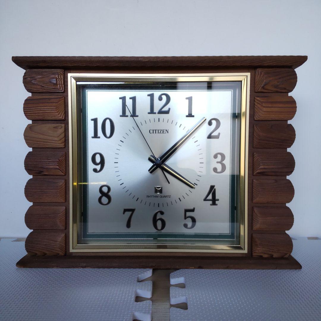 昭和レトロ シチズン CITIZEN 水晶時計 リズムクォーツ 掛時計 - メルカリ