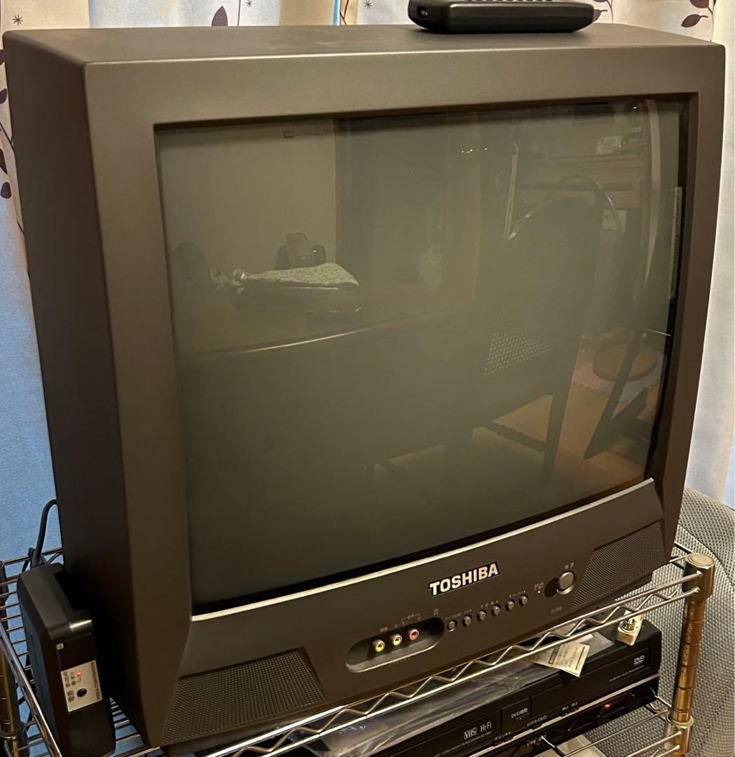 完動品】東芝 カラーテレビ 21インチ ブラウン管テレビ 21S88 リモコン