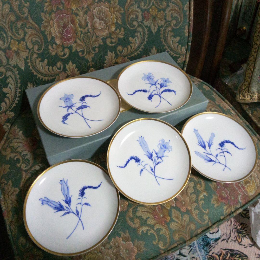深川製磁 君島ロイヤルブルー プレート5枚 - メルカリ