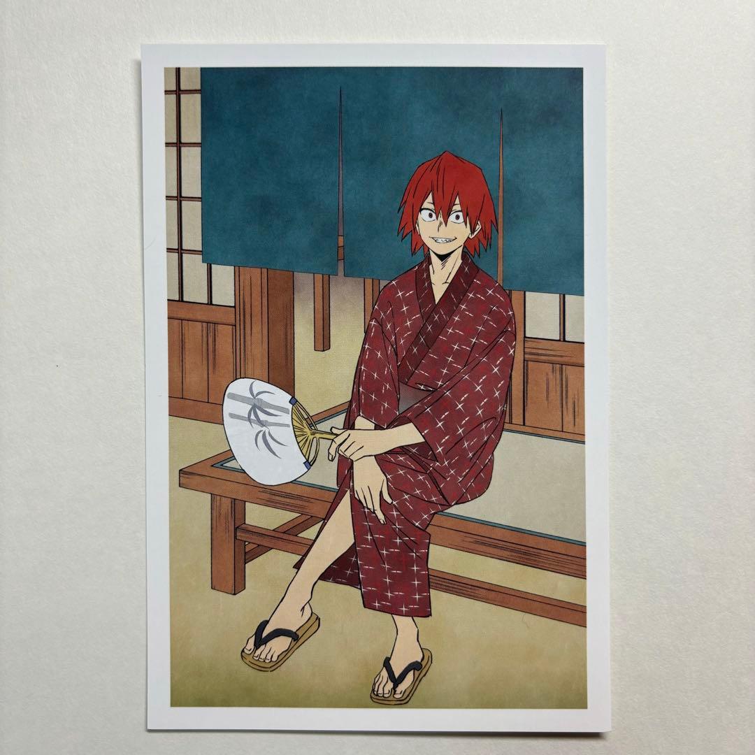 切島鋭児郎 ポストカード ヒロアカ 浴衣 浮世絵 - メルカリ