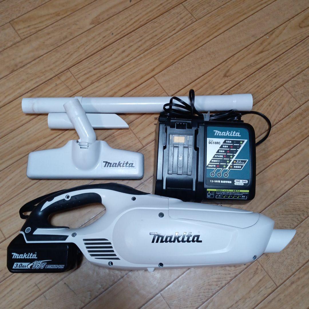 マキタ18V充電式クリーナーCL182FD 純正バッテリー、純正急速充電器付 マキタ（makita） 【急速充電器付！】□マキタ 18V-6.0Ah 充電式