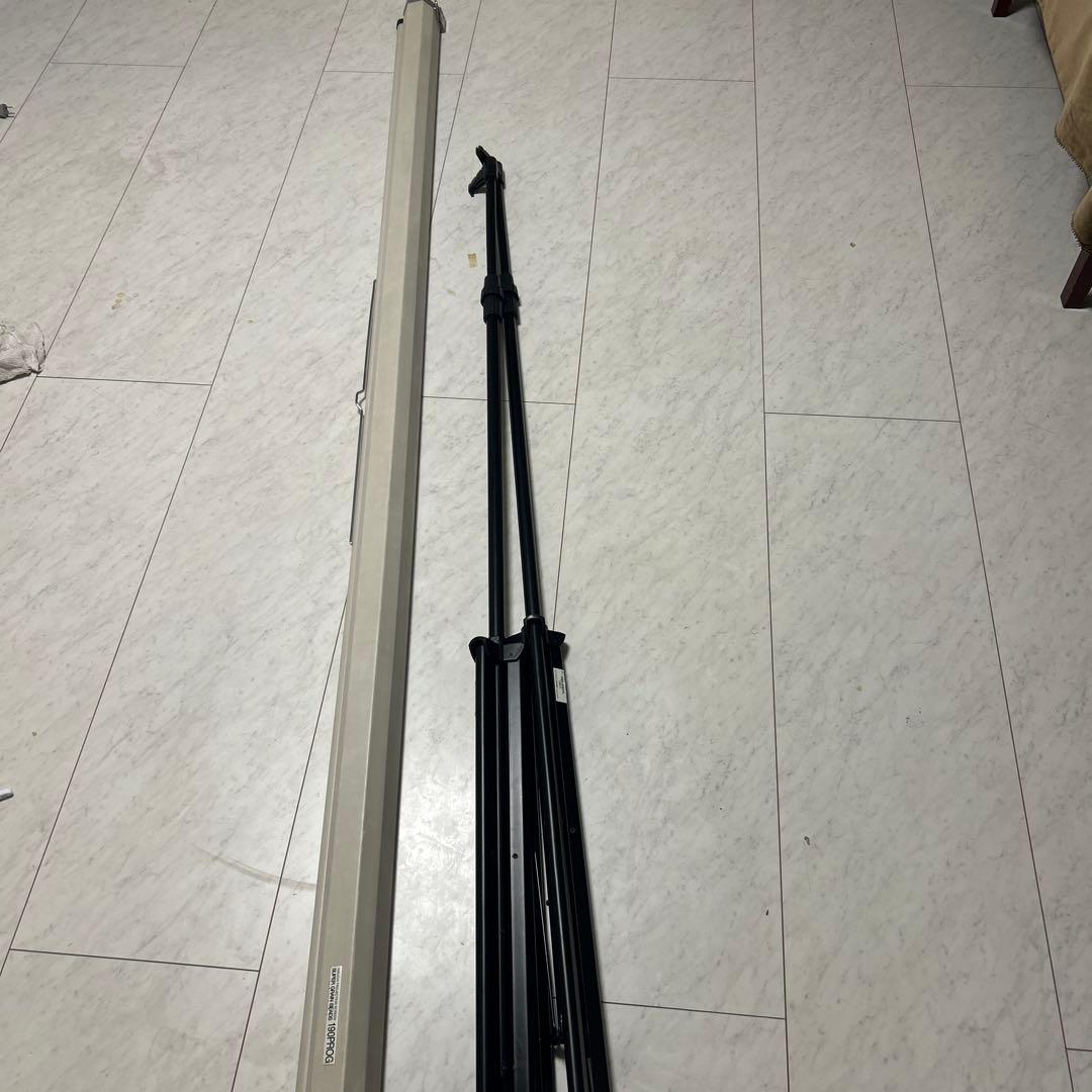 美品キクチ120インチSBV-120HD-190PROG サンワサプライ三脚2個 - メルカリ