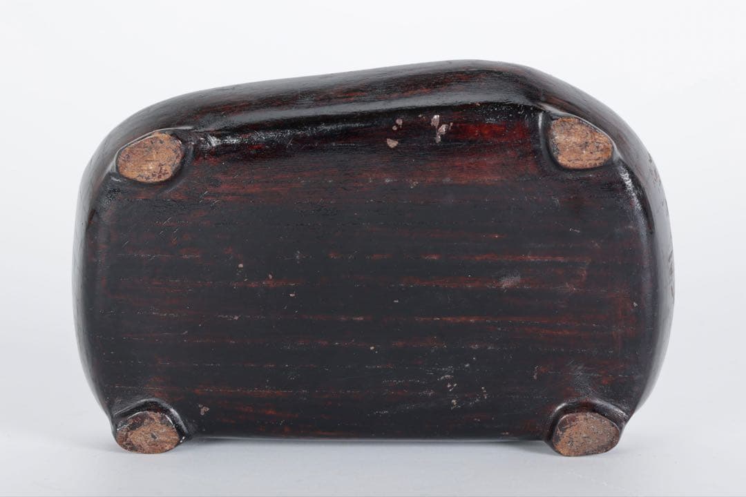 阿賀野川 水石 名石 台座付 4kg 鑑賞石 盆石 盆景 天然石 飾石 原石