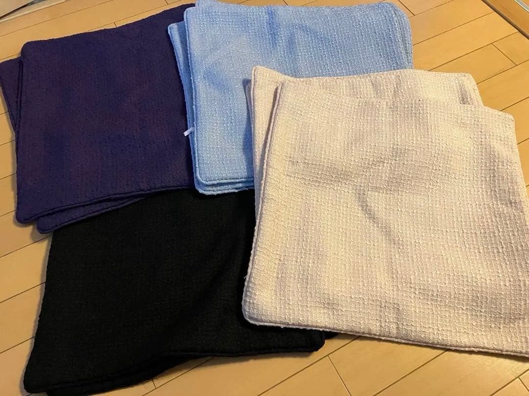 ツイードクッションカバー（ベージュ、ブルー、パープル、ブラック）12枚 バラ売可 コットンツイードクッションカバー | mulberry marche - mulberry