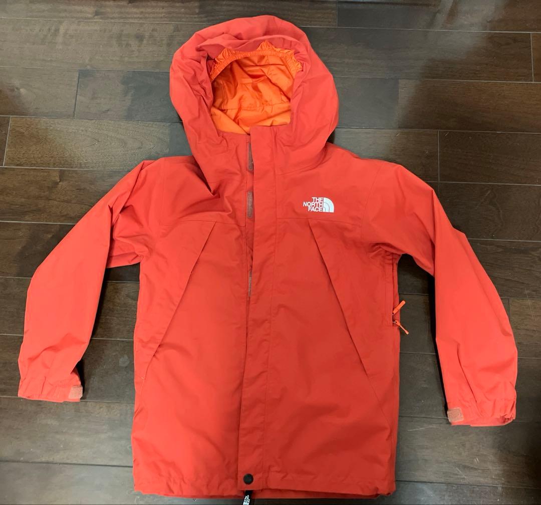 ノースフェイス スクープジャケット 140 オレンジ - メルカリ