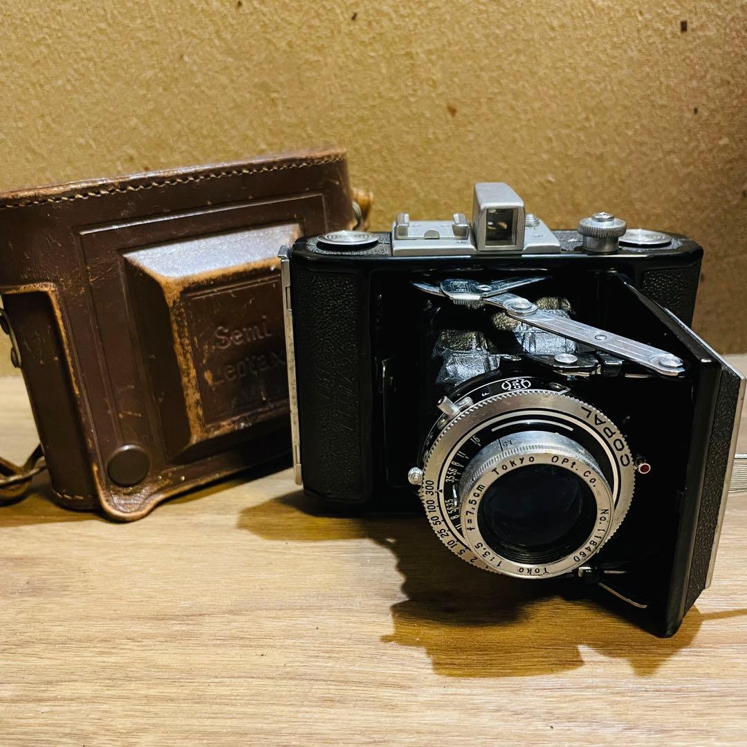 希少 美品】SEMI-LEOTAX 蛇腹カメラセミ・レオタックス セミ判 - メルカリ