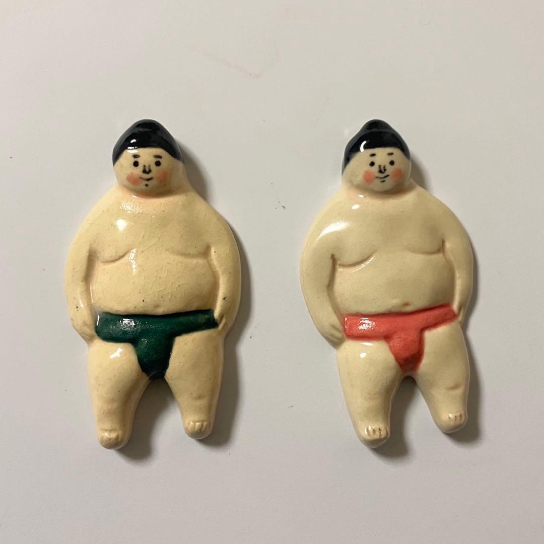 極美品 五月女京子 箸置き お相撲さん 2点 - メルカリ