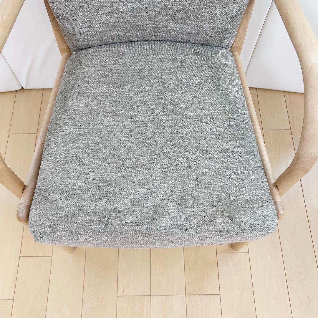 ニトリ Nコレクション C-27M 肘付き 天然木 アームチェア ビーチ