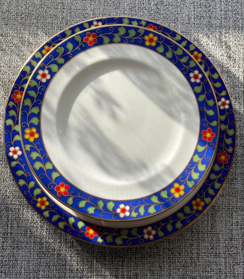 レア　リチャードジノリ　パランツァ　21cm&26.5cm プレース10枚 リチャード ジノリ〉フェリーチェプルーン ディッシュラウンド4枚