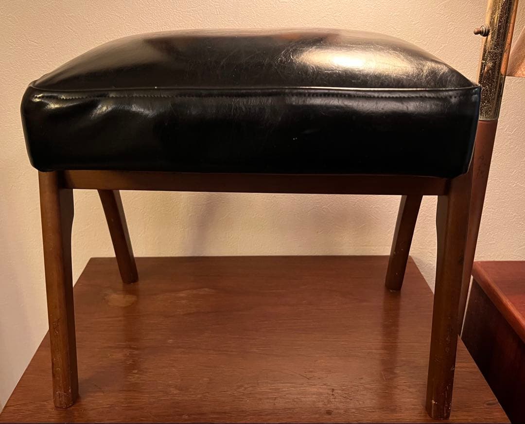 富士ファニチア オットマン スツール ミッドセンチュリー 北欧 難あり