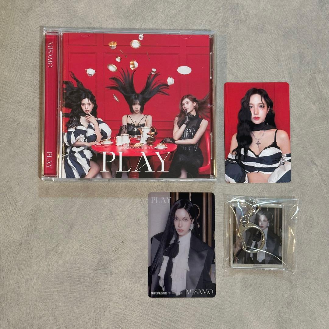 MISAMO “PLAY” 通常盤 ミナセット 店舗特典トレカ、キーホルダー付