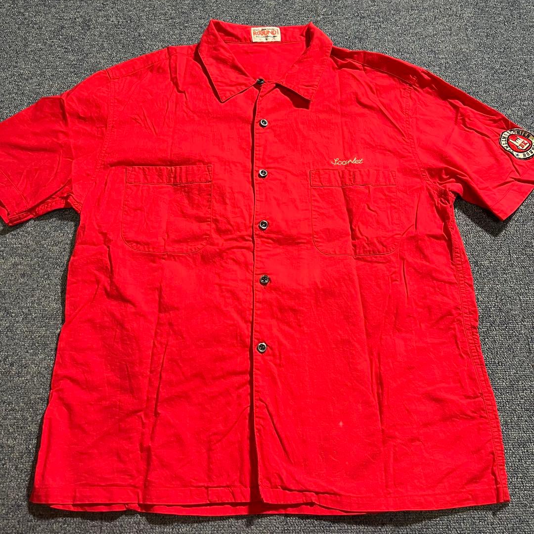 希少 ROUND1 ボーリングシャツ 企業 Lサイズ 当時物 ラウンド1 - メルカリ