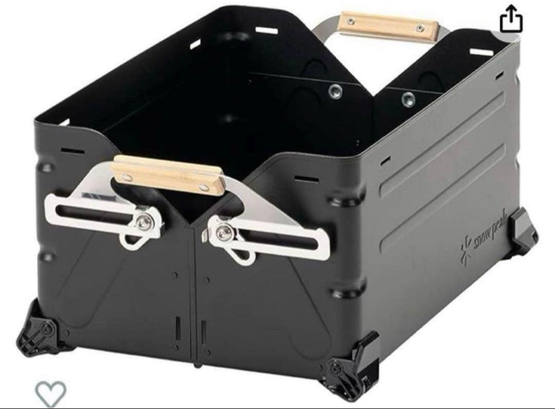 シェルフコンテナ25 マットブラック塗装　 peak スノーピーク シェルフコンテナ25 マットブラック塗装 snow peak スノーピーク