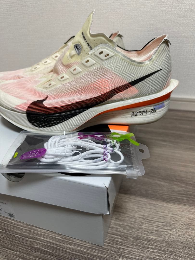 訳あり】純正ヒモ無し Nike ZoomX Vaporfly 4 27.5cm - メルカリ