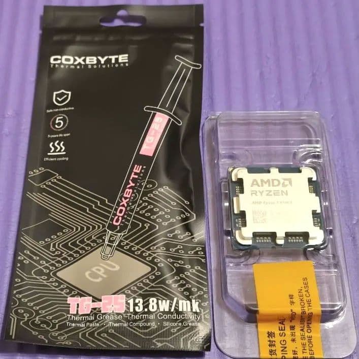 新品未開封】Ryzen 7 9700X + 13.8w/mkグリス2g - メルカリ