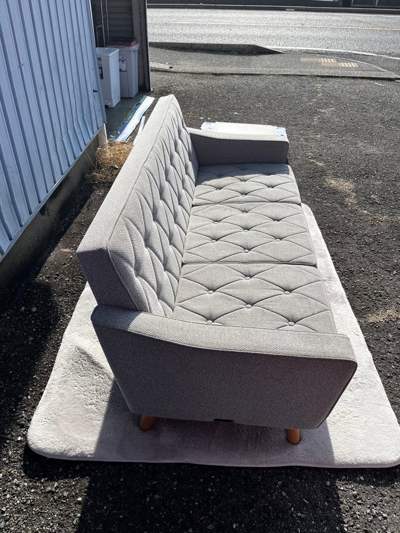 カリモク60 3P ロビーチェア ミストグレー中古品 - メルカリ