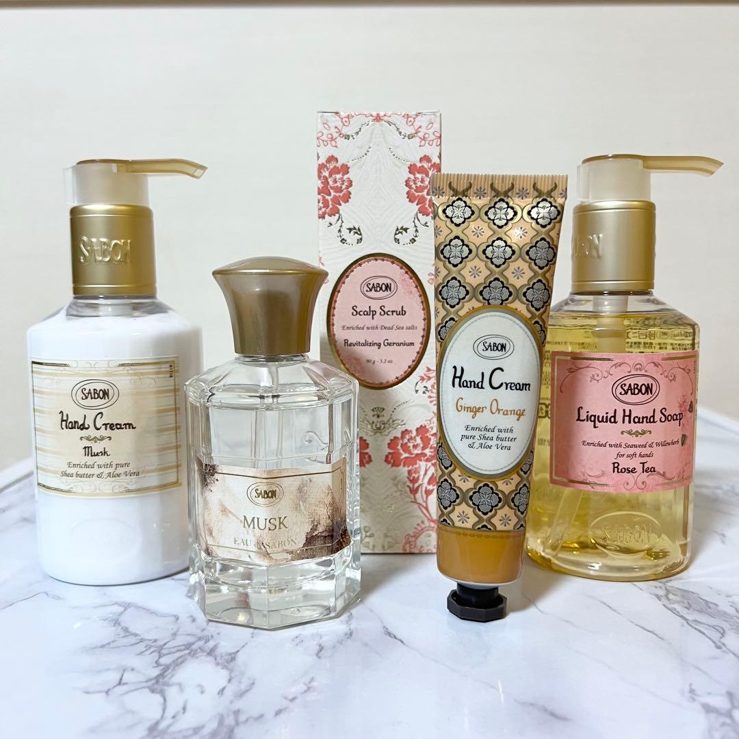 SABON 5点セット 香水、ハンドクリーム2点、ハンドソープ、ヘッドスクラブ 楽天市場】【10％OFF!スーパーSALE限定】SABON サボン ハンドソープ