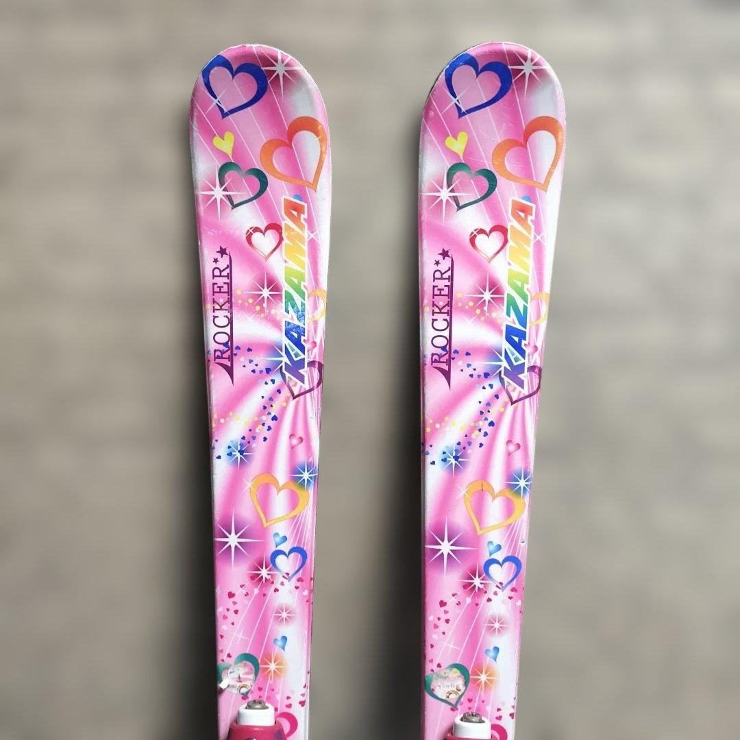 キッズ用】KAZAMA スキーストックセット 116cm - メルカリ
