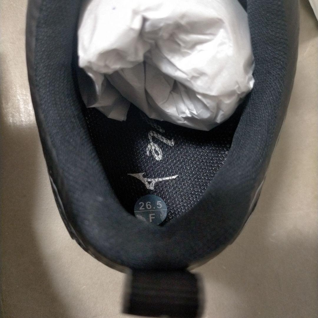 新品 未使用 26.5cm Mizuno ワイドスタイル SL ボア ブラック