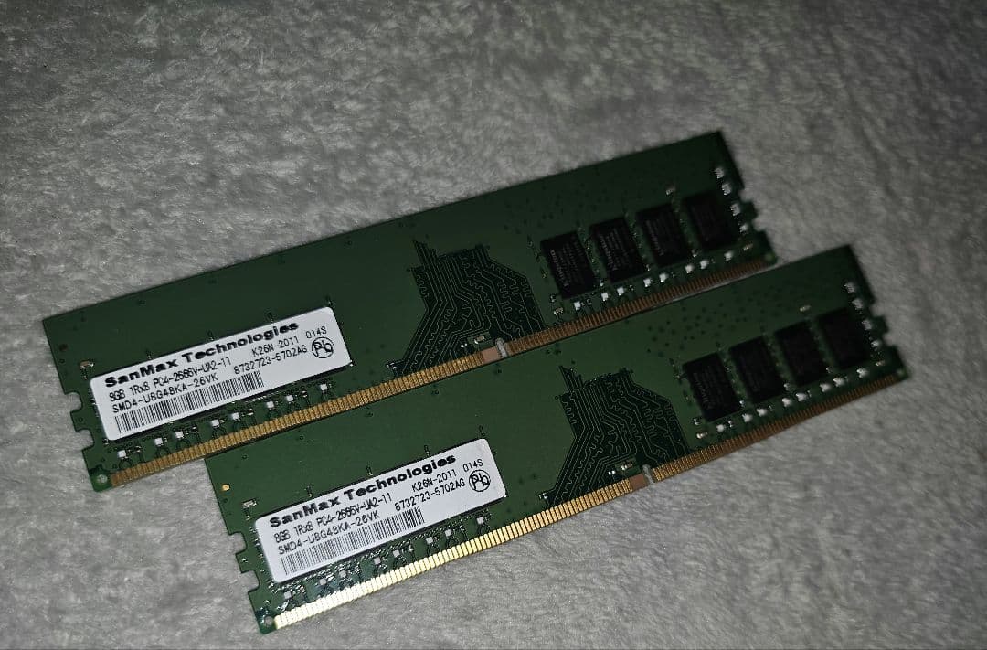 SanMax DDR4 2666 8GB ×2 計 16GB - メルカリ