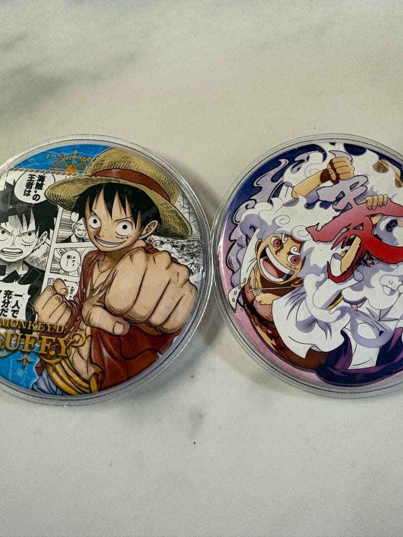 麦わらストア ジャンプショップ ONEPIECE 輩缶バッジ ニカ ルフィ