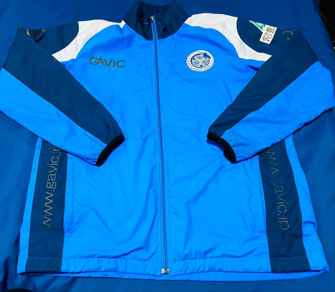 水戸ホーリーホック　選手着用品　フルジッパー ウィンドブレーカー 青 水戸ホーリーホック 選手着用品 フルジッパー ウィンドブレーカー 青