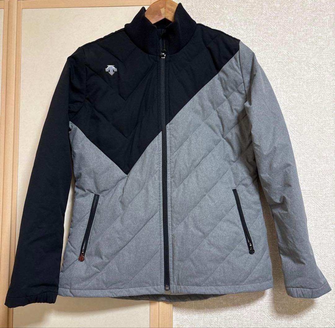 デサント DESCENTE レディースジャケット 黒と灰色 バイカラー サイズM