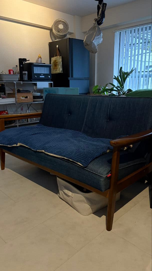 値交渉可/世界に100台】カリモク60 × カイハラ コラボ デニム2シーター