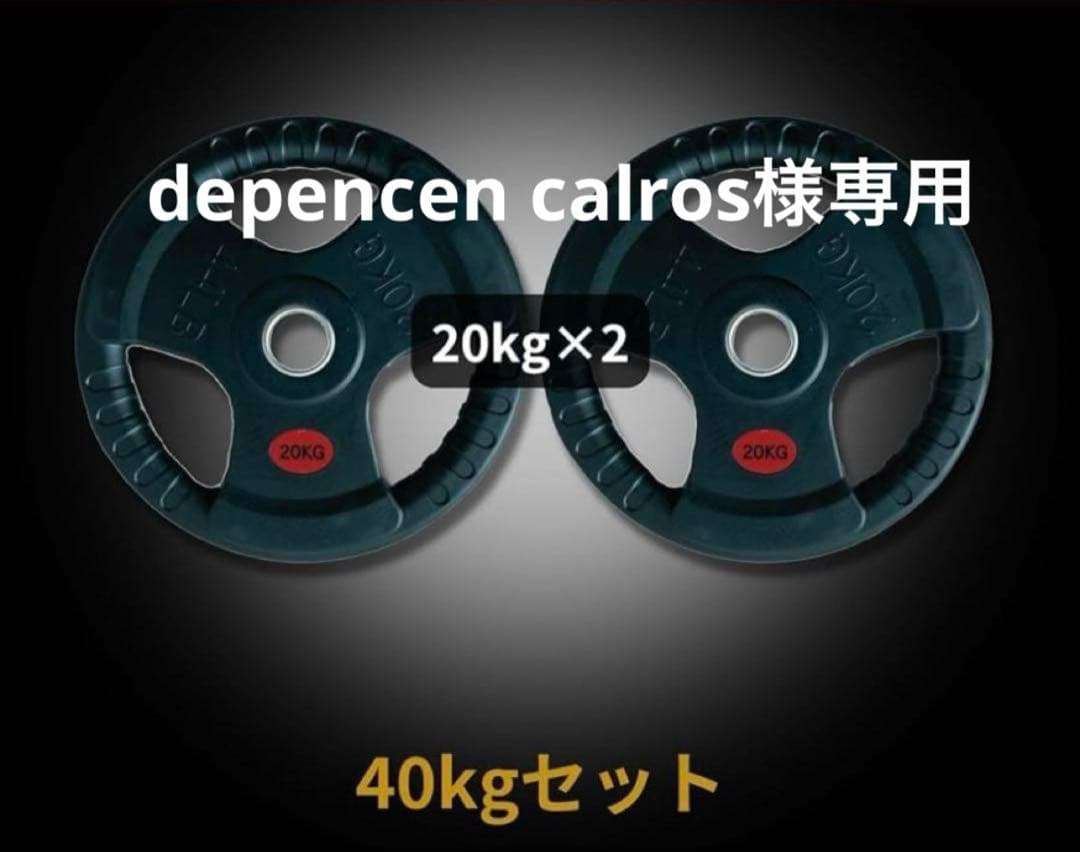 【depencen calros】ダンベルプレート20kg×2 楽天市場】Φ 50mm 3グリップ ラバープレート 20kg×2枚セット 筋トレ
