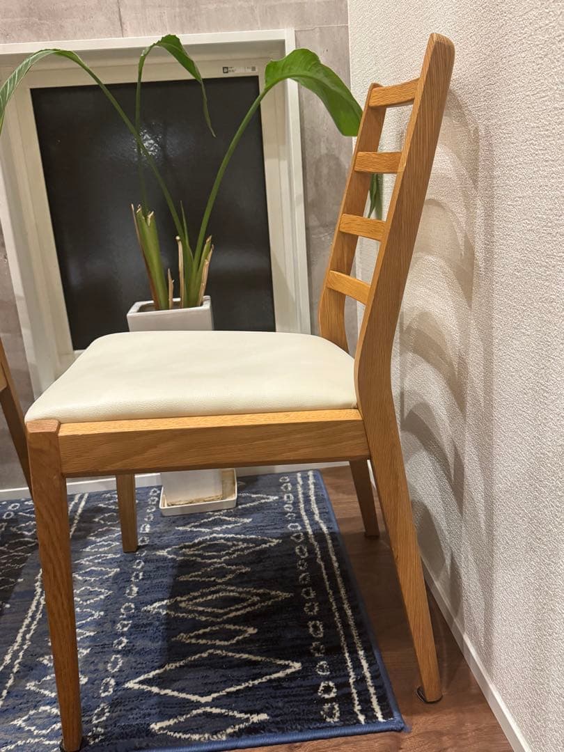 IDC大塚家具 ダイニングチェア シネマ HOC-096 WO 椅子2脚セット