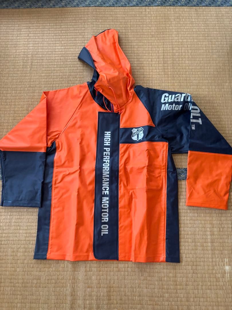 「UNION76 ナナロク」レインウェア上下セット オレンジ　Lサイズ UNION76 ナナロク オレンジ セット ｜ 漁師カッパ専門店 Washirosa