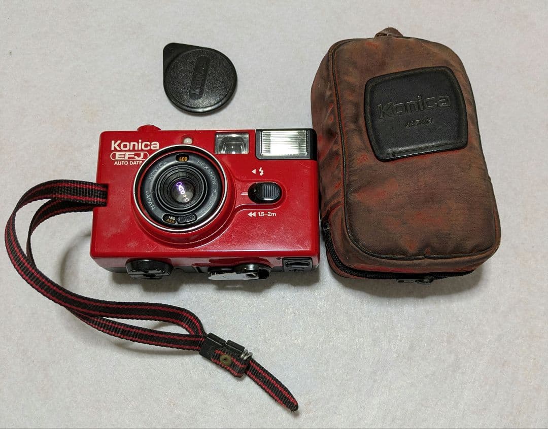 Konica EFJ 赤 コンパクトフィルムカメラ - メルカリ
