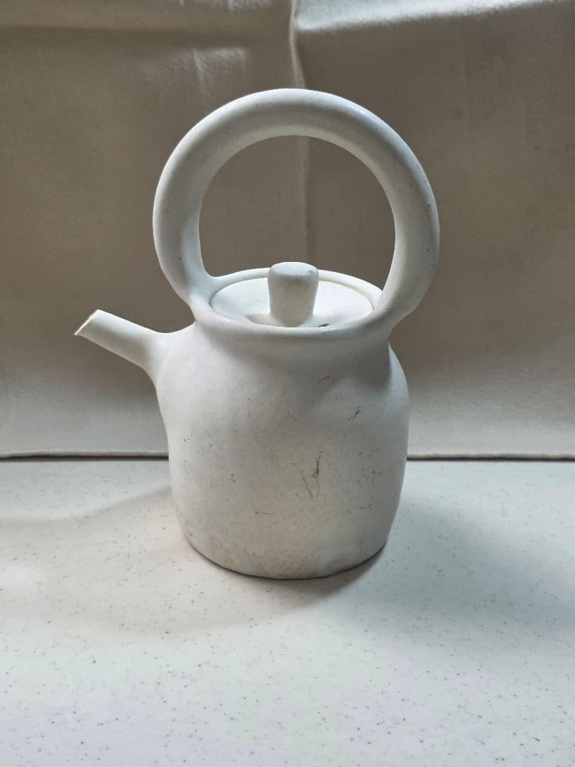 正島克哉　耐火　土瓶　白 (小)　 ■美品■ 小谷田潤さん土瓶 正島克哉 壷田亜矢 壷田和宏 十場あすか 楠田飛鳥